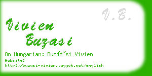 vivien buzasi business card